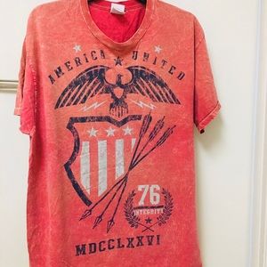 T-shirt protest patriot America united against